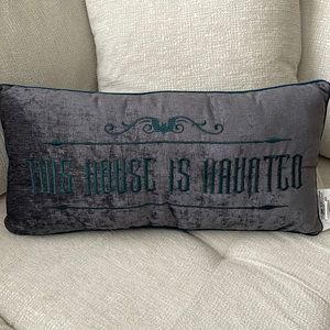 Haunted Mansion Halloween throw pillow